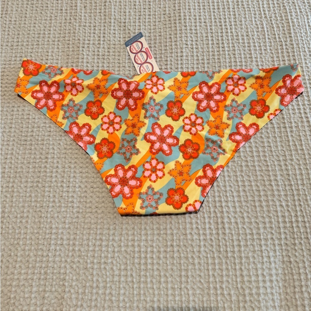 NEW Cheek Boss Thong Womens Plus Floral Paisley Colorful Seamless Plus 3X NWT